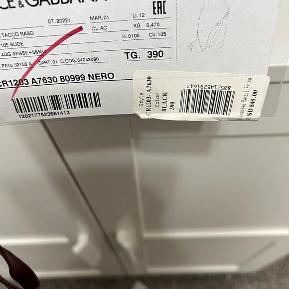 🔥🔥Dolce gabbana ciabetta tacco raso black Keira geometricoe🔥🔥 - Picture 3 of 7